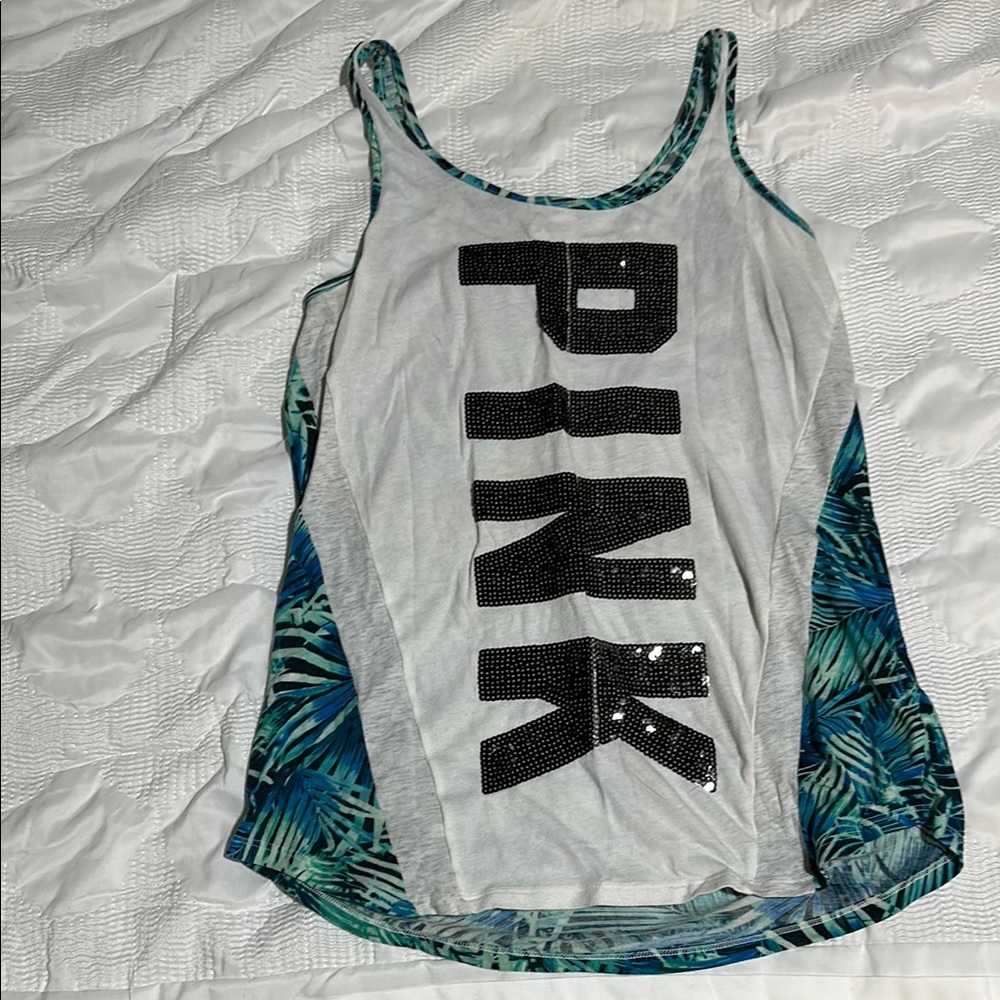 PINK Victoria's Secret Tropical Print Women's Tank Top
